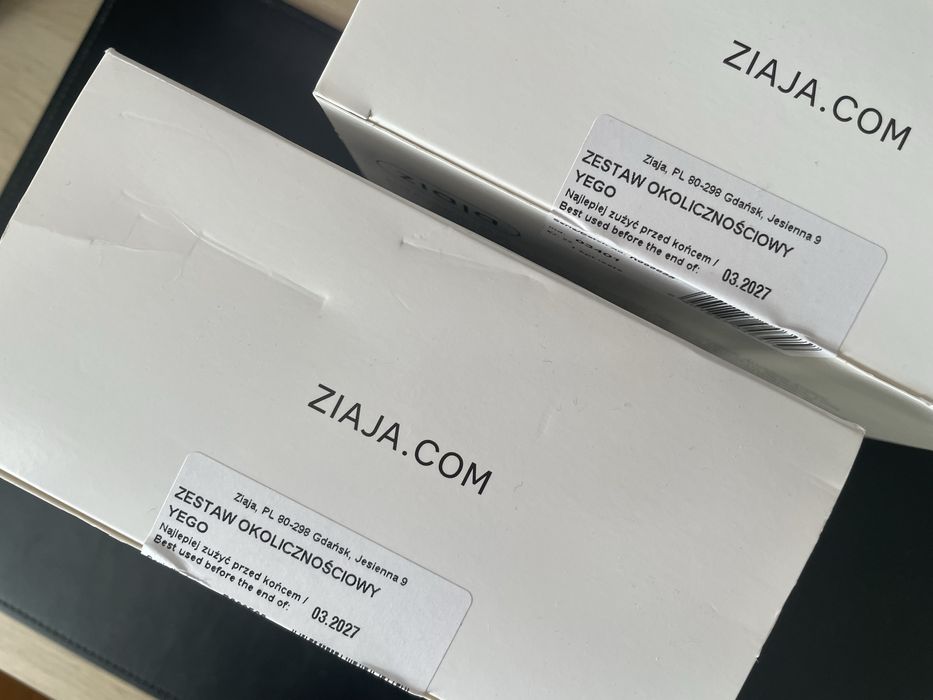 ZESTAW ZIAJA yego 2x 4 produkty podarunkowy dla mężczyzn NOWY