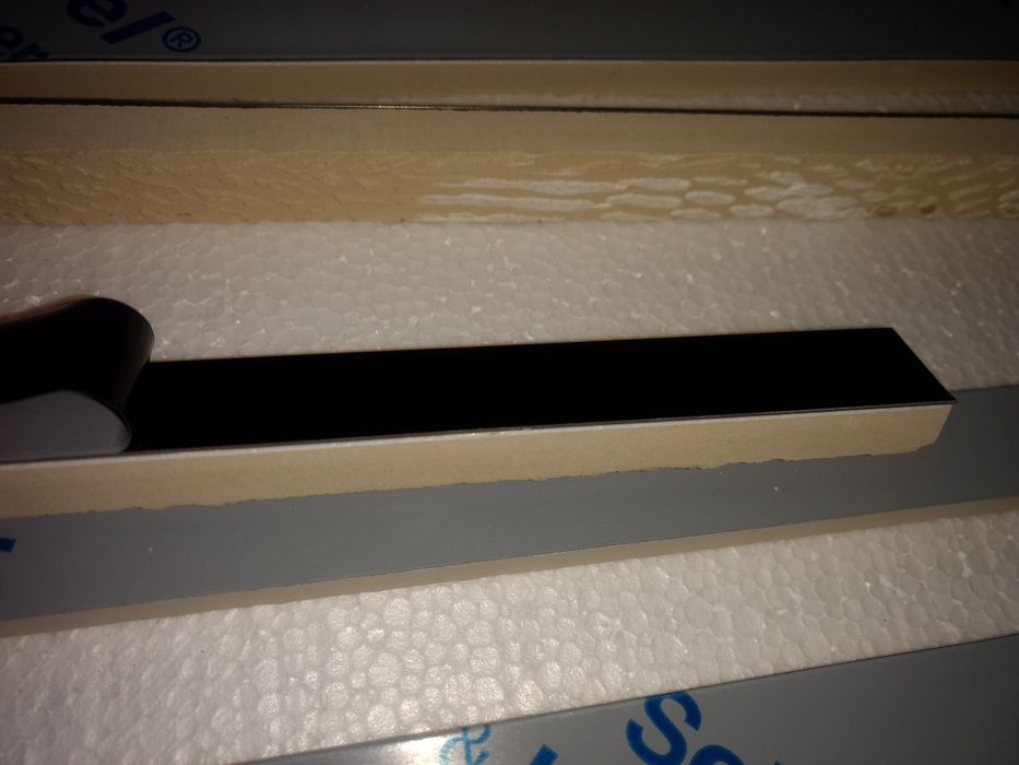 Listwa ścienna płytka dekor łazienka ls-steel poler black