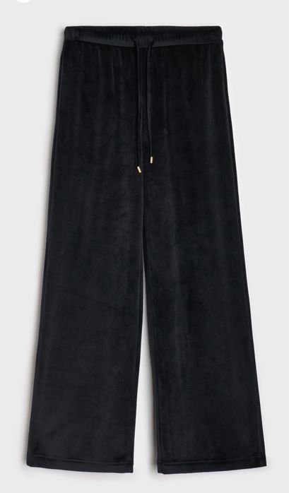 чорні велюрові штани