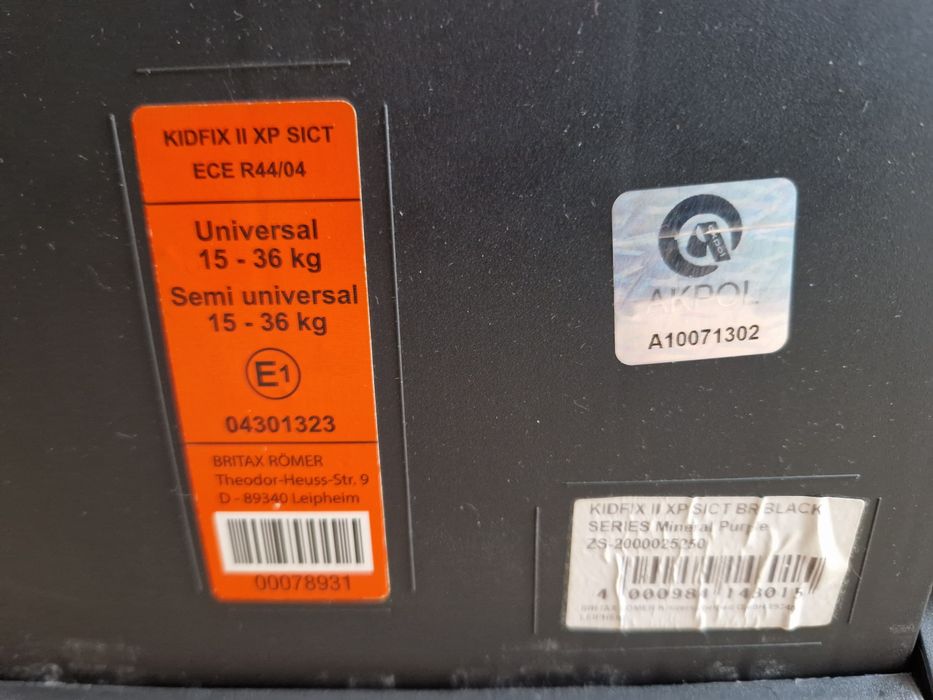 Fotelik Römer Britax XP-SICT  15-36 kg