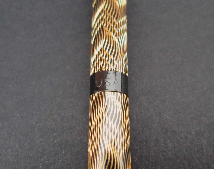 1980's Esferográfica SHEAFFER Targa 676 "Feather Pattern" - MADE IN USA