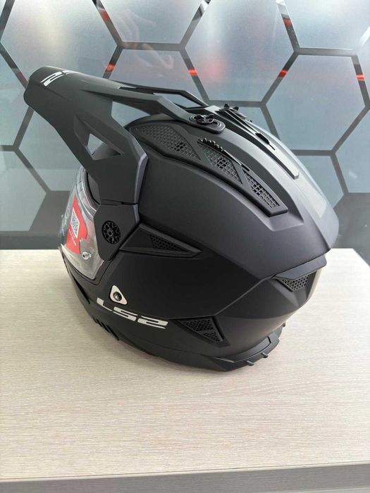 Kask LS2 MX702 Pioneer II Enduro/Quad/ATV Czarny matowy