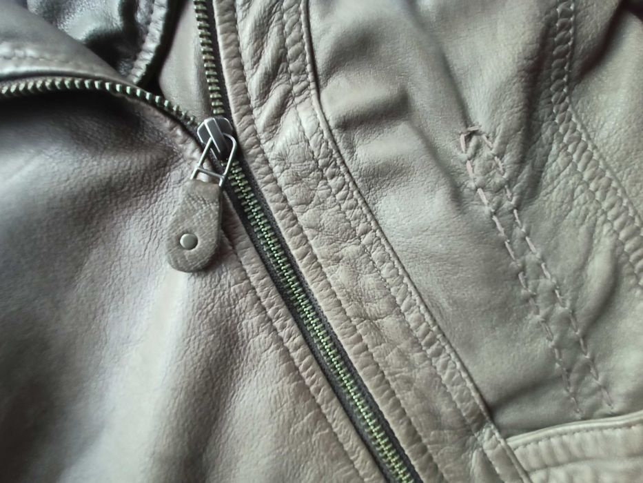 Max Mara skórzana kurtka ramoneska 40
