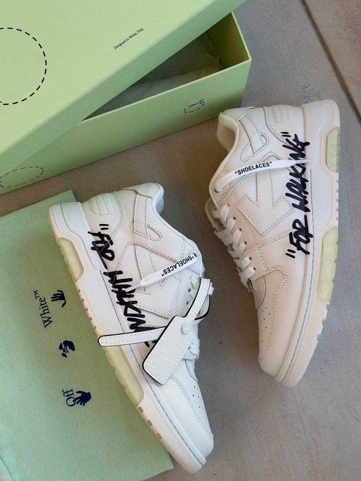 Кросівки Off-White Office For Walking / білі офвайт офіс фор волкінг