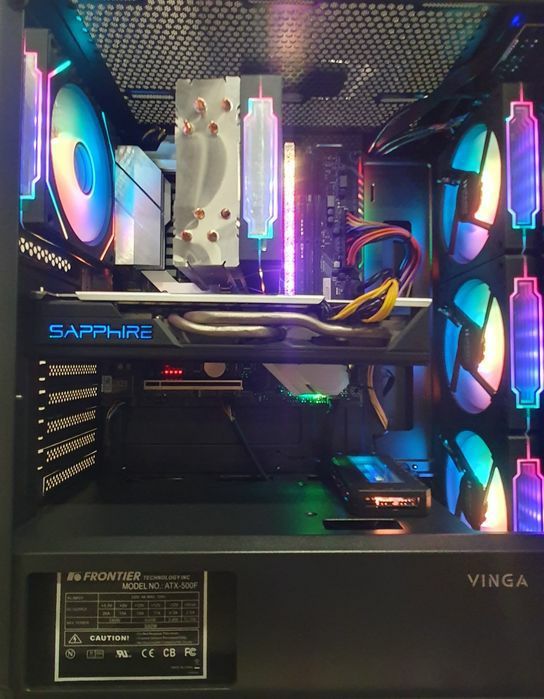 ПК INTEL i5 11400f | 16 Gb DDR4 3200Mhz | RX580 8Gb | NvMe | RGB