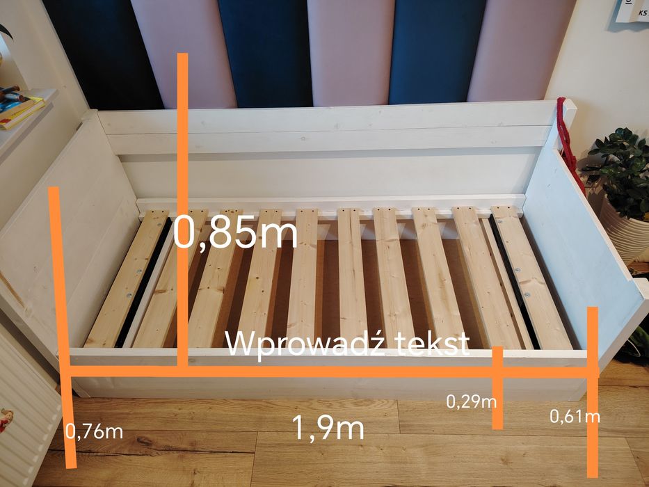 Drewniane łóżko  dziecięce