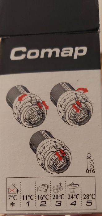 Ģłowica termostatyczna Comap SENSITY M30 
Głowica termostatyczna Comap