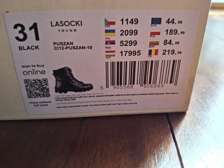 Kozaczki lasocki young 31 dziewczynka