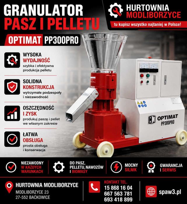 Peleciarka Granulator Paszy Peletu wysyłka