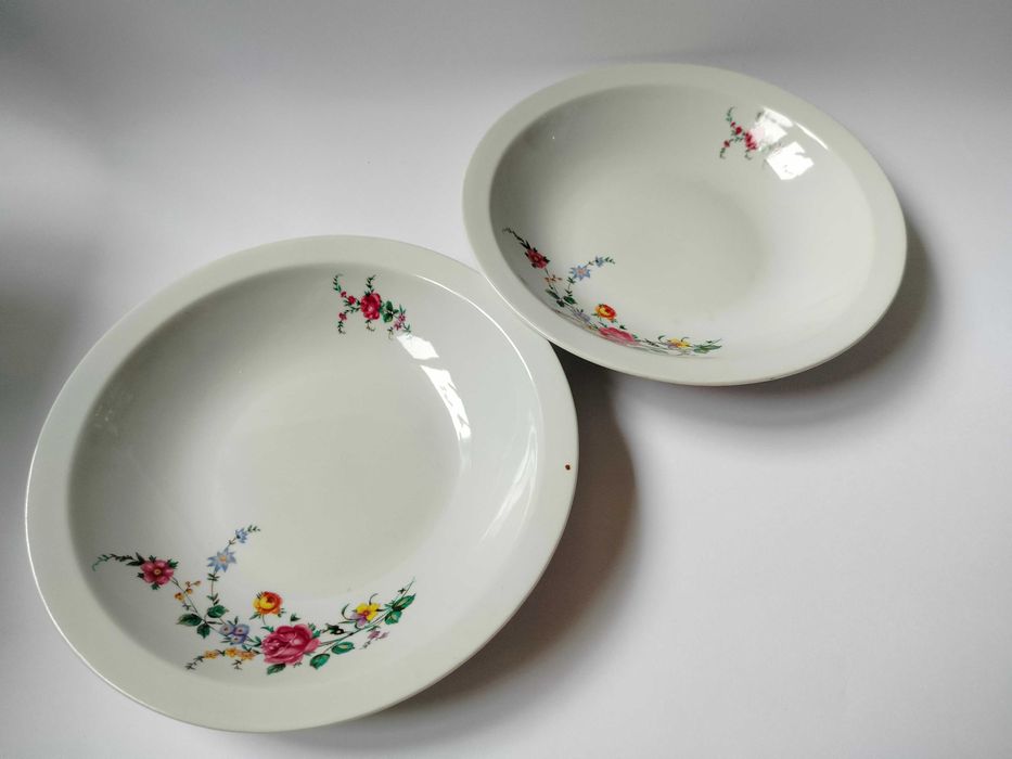 2szt talerz głeboki półmisek Wawel z kwiatami róże