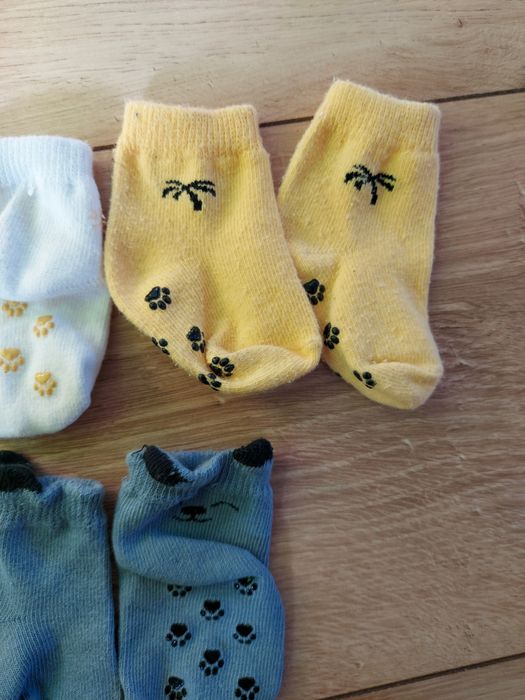 3x skarpetki niemowlęce ze ściągaczami