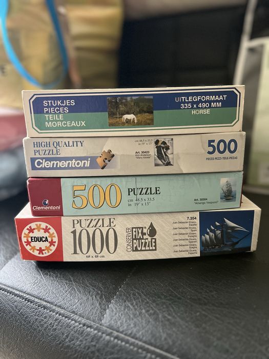 Puzzles 500/1000 peças