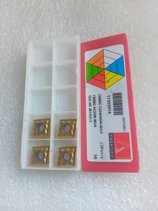 4 pastilhas p/ torno CNMG120408 Ceratizit, Alta qualidade