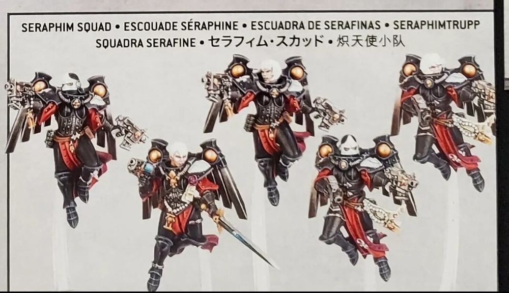 5x SERAPHIM SQUAD Adepta Sororitas Warhammer 40k Ramki