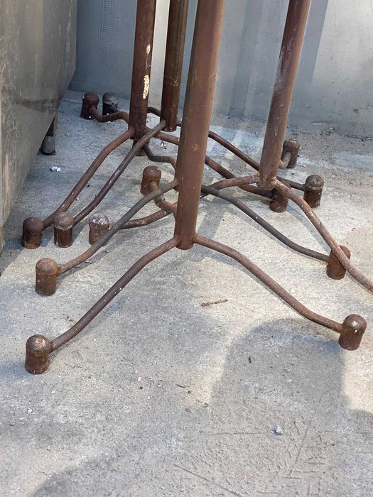 wieszak stalowy PRL, vintage, industrialny, stary, antyk