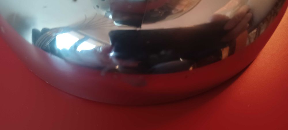 Candeeiro de mesa vintage cromado