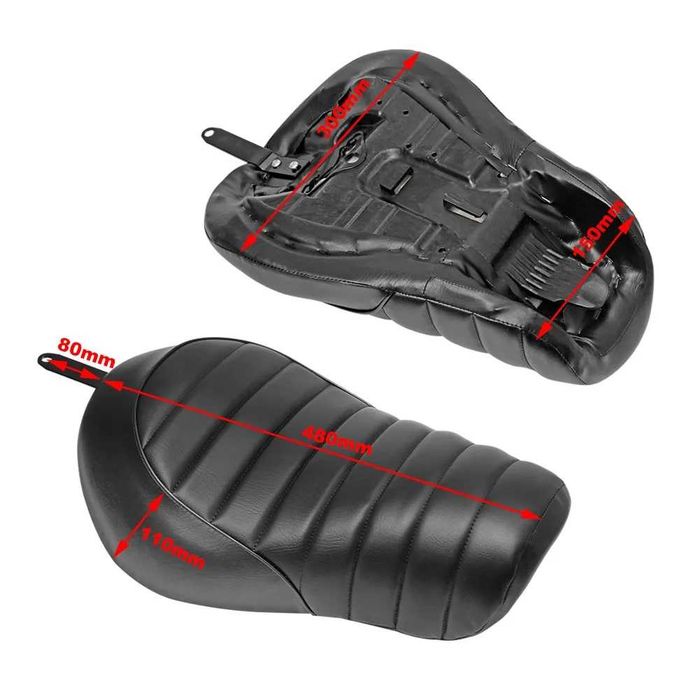 Banco Individual Condutor Preto Harley Sportster Iron XL 883 e 1200