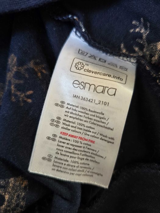 Granatowa bluza piżamowa świateczna Esmara