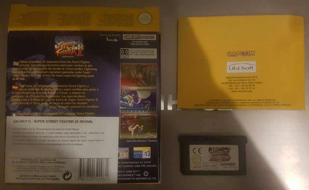 Jogo Super Street Fighter II Turbo Revival para GameBoy Advance