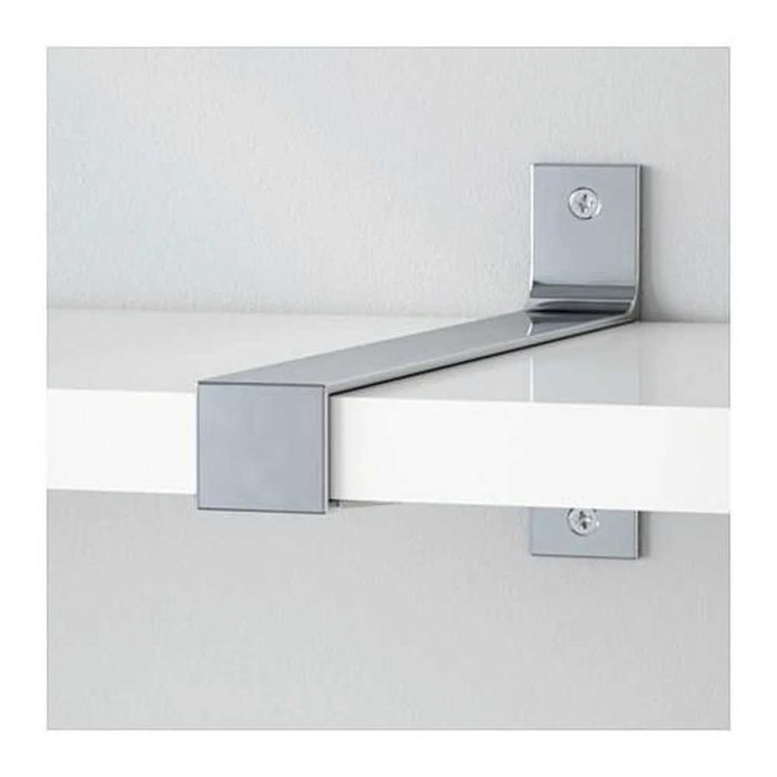 Prateleiras Järpen em preto castanho e ferragens de junção Bjärnum.