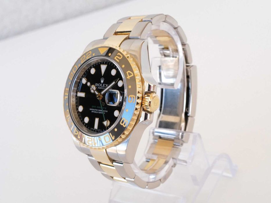 Rolex GMT-Master II  18K Yellow Gold Black Dial