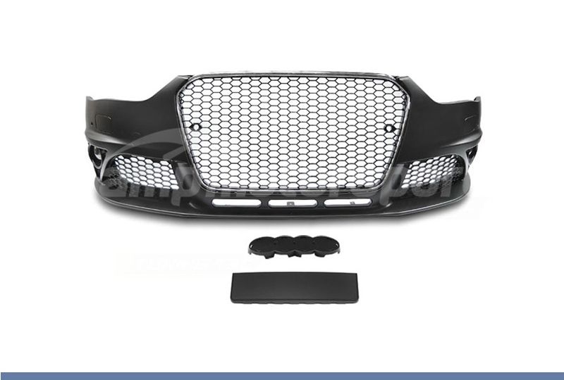 PÁRA-CHOQUES DIANTEIRO PARA AUDI A4 B8 LOOK RS CROMADO COM PDC/SRA