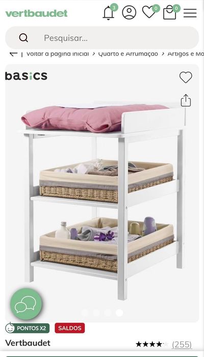 Muda fraldas- Vertbaudet