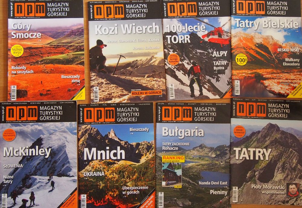 NPM- magazyn górski czasopismo od 2008 - 2016r.
