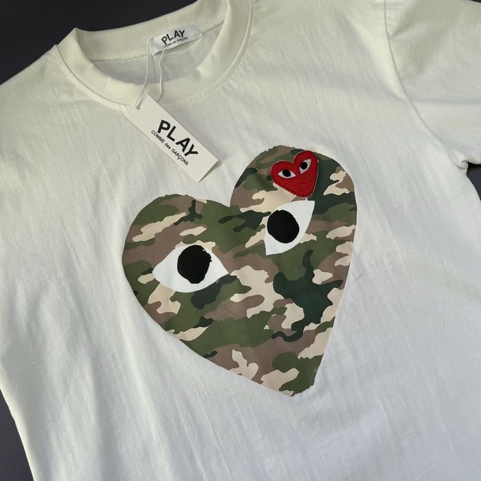 Футболка Play Comme des Garçons, Play х Bape Тишка Плей