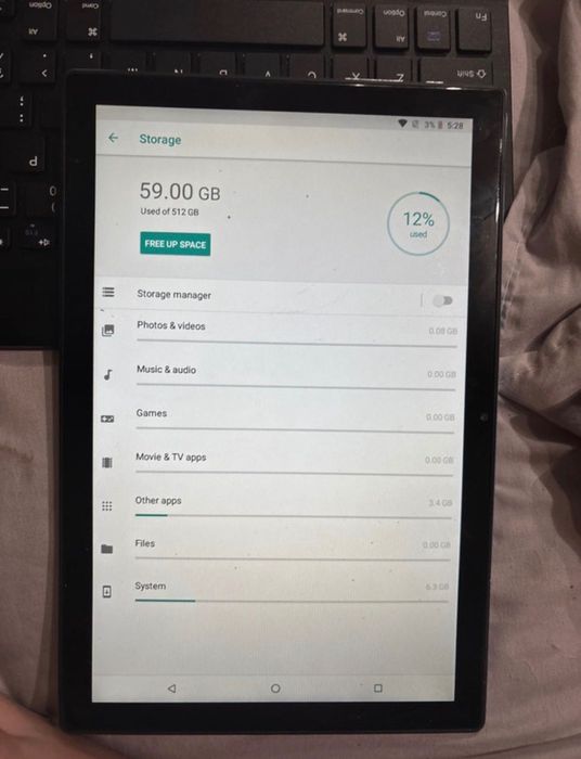 Tablet Smartbarry com capa e teclado