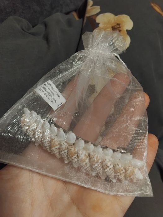 Заколка хендмейд сувенір ракушка украшение для волос из морских