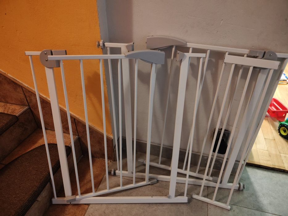 Bramka zabezpieczająca na schody, duża, drzwi, podwójna dziecięca