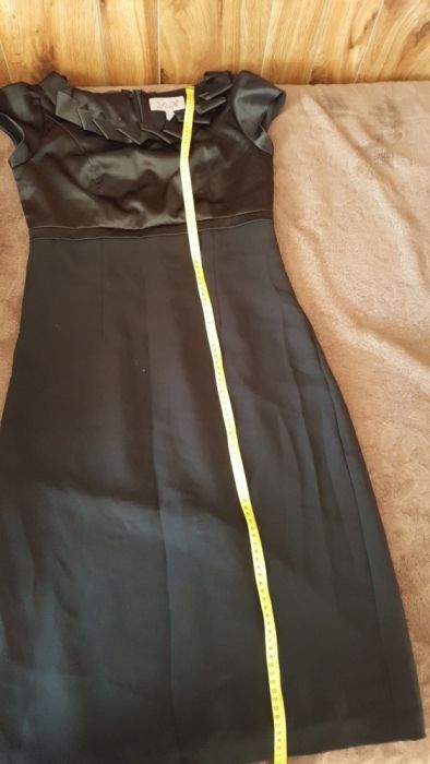 Wizytowa r.42 elegancka czarna np. na Sylwestra sukienka
