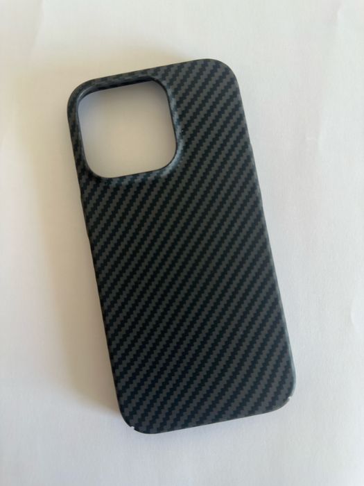 Карбоновий Чохол на iPhone 14 Pro —, якісний, чорний