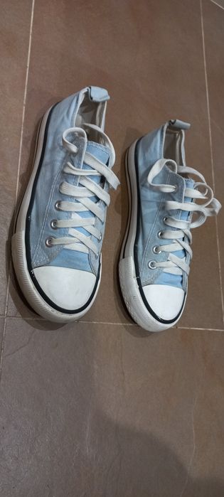 Tenis tipo All Star azul claro n°36