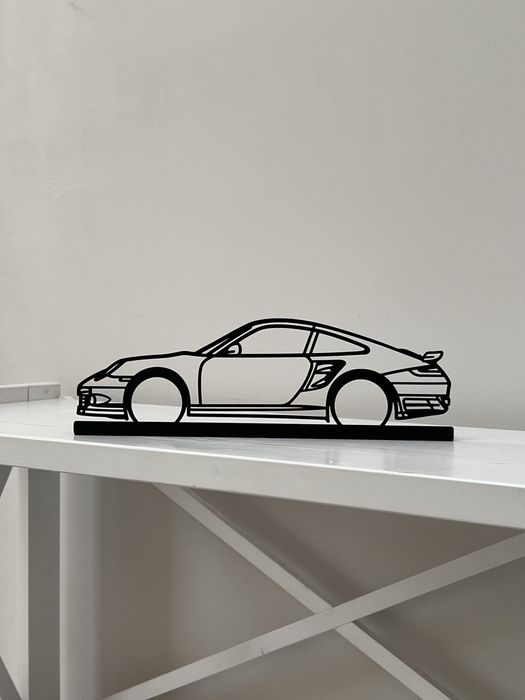 Металеві силуети Porsche, статуетка