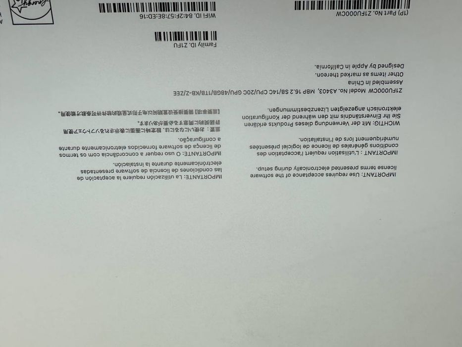 Pudełka Apple MacBook  Pro  14 16 50 sztuk