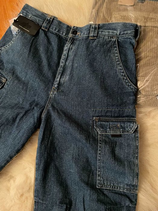 Джинсові шорти | карго | Alpha Industries | оригінал