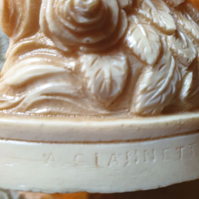 A. GIANNETTI The Three Graces Resin Sculpture Italian Art Nouveau Deco