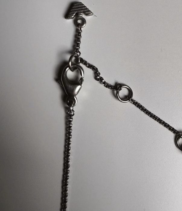 Srebny łańcuszek Armani