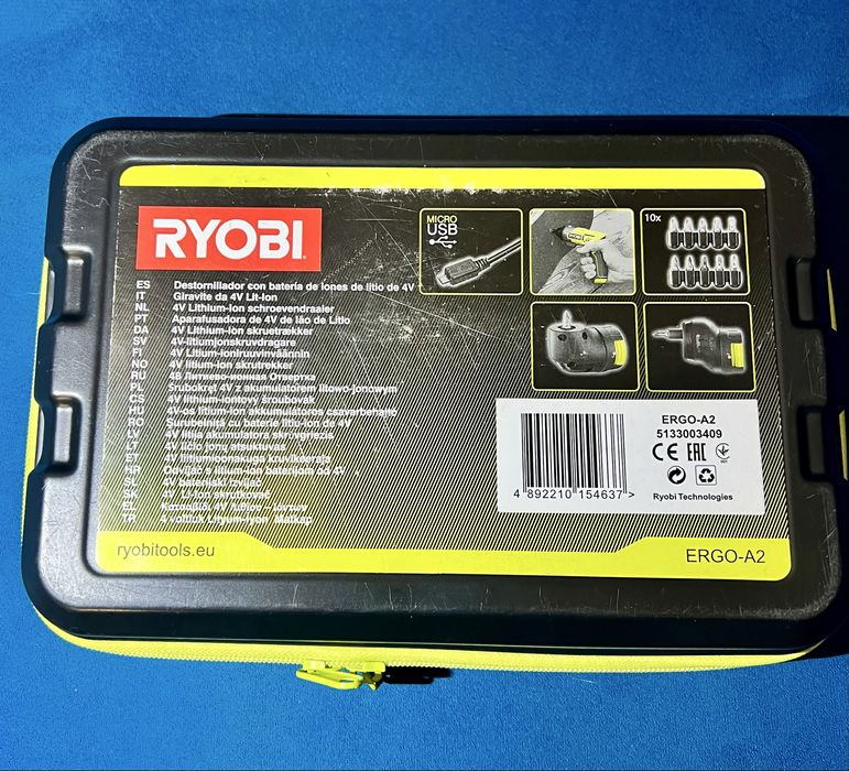Wkrętak wiertarka wkrętarka Ryobi Ergo-A2 4V 5Nm zestaw