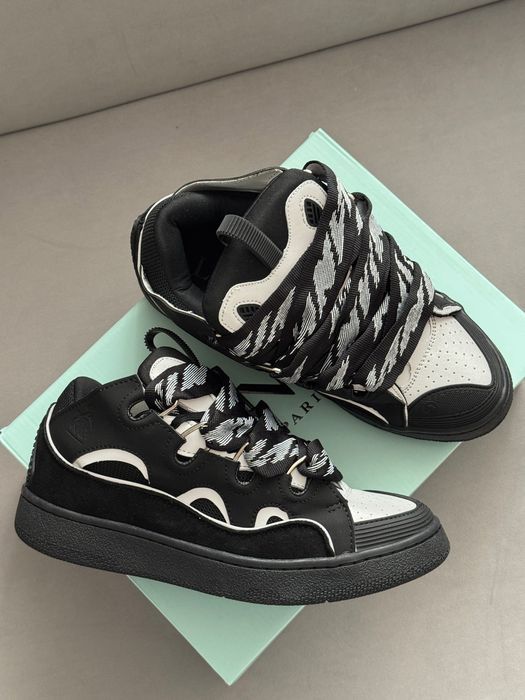 ФЛАГМАН! Lanvin Curb Black Reflective 41 42 43 44 45 ланвін керб чорні рефлективні