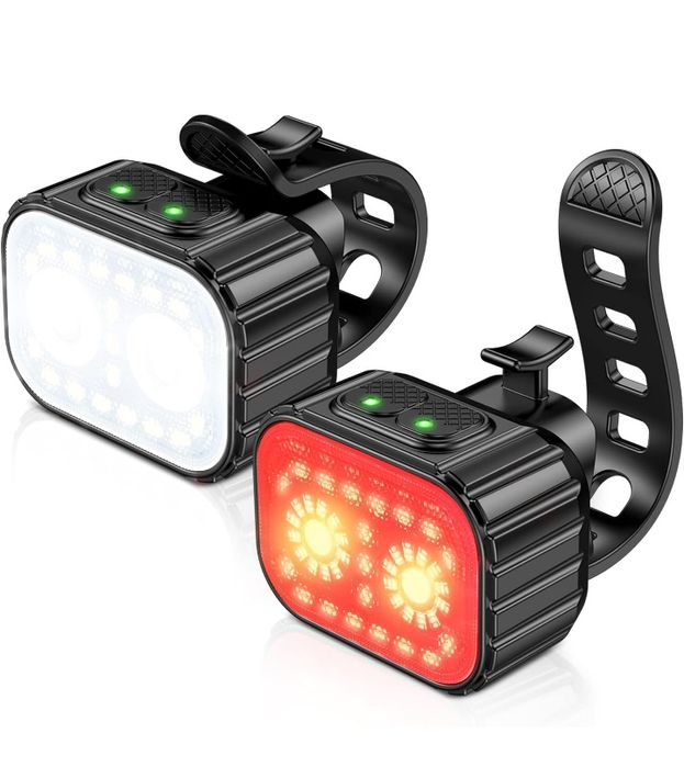 Pack luzes led bicicleta