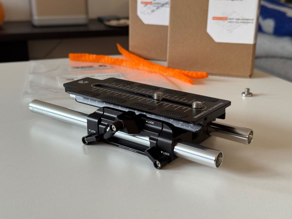 Bright Tangerine Create Baseplate Kit ROD 15mm dovetail Manfrotto/DJI