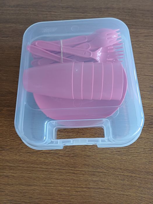 Caixa pic nic com louça