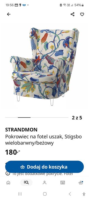 Pokrowiec na fotel z IKEA