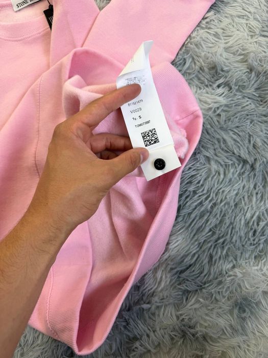 Рожева худі Стонік Stone island Автентична Худі рожева Стонік Світшот Розовий