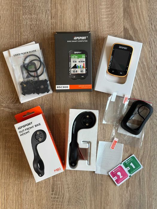 Licznik kolorowa nawigacja rowerowa GPS IGPSPORT BSC300 M80 szkło etui