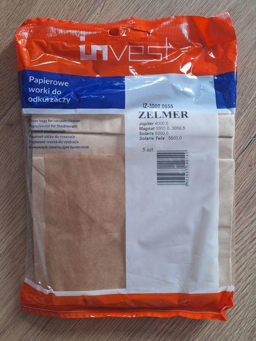 3 opakowania Worków do odkurzacza Zemer