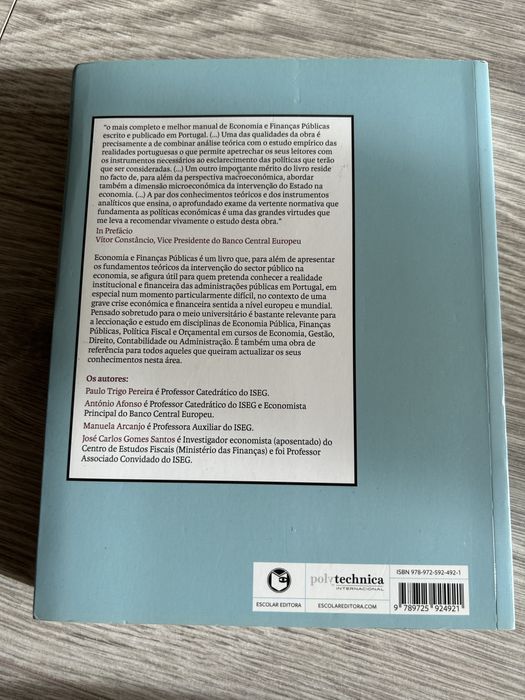 Economia e Finanças Públicas